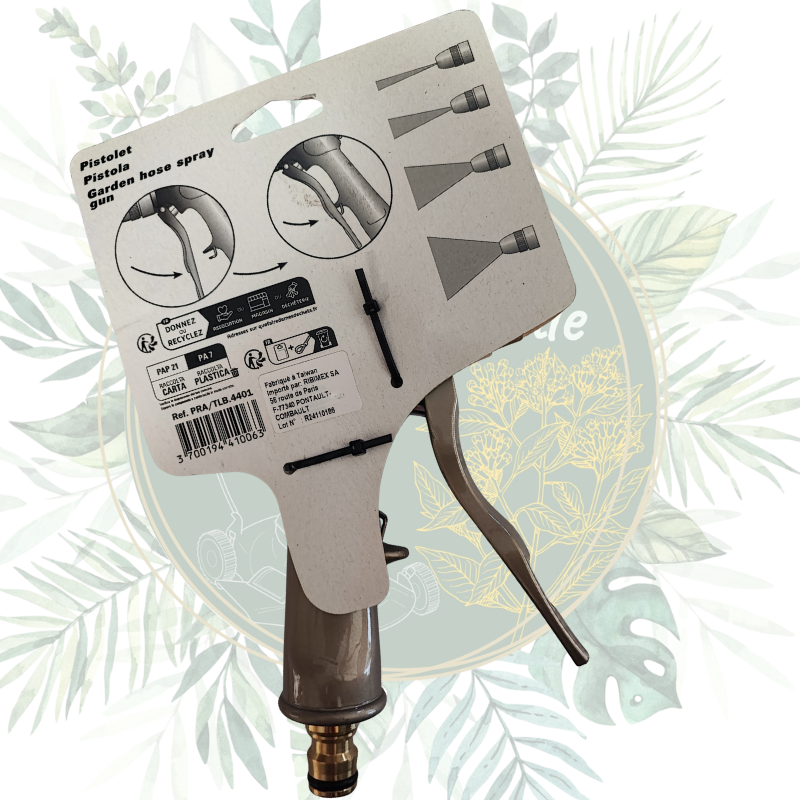 Pistolet d'arrosage de très bonne qualité et pas cher. Achat en ligne accessoires arrosage.
