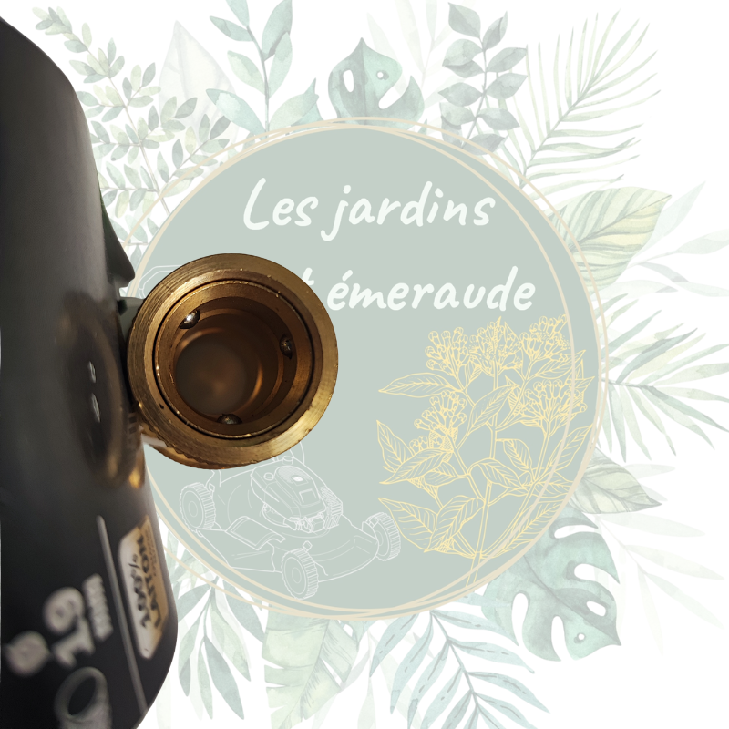 Raccord rapide en laiton solide et durable pour usage particulier ou professionnel. Compatible avec les raccords Gardena