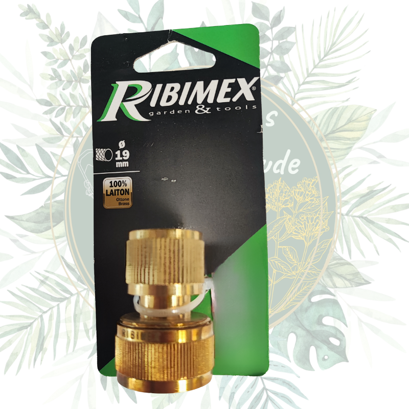 Raccord rapide en laiton solide et durable pour usage particulier ou professionnel. Compatible avec les raccords Gardena