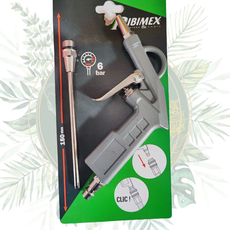 Soufflette à bec long pour compresseur à air. Accessoire parfait pour les zones difficiles d'accès.