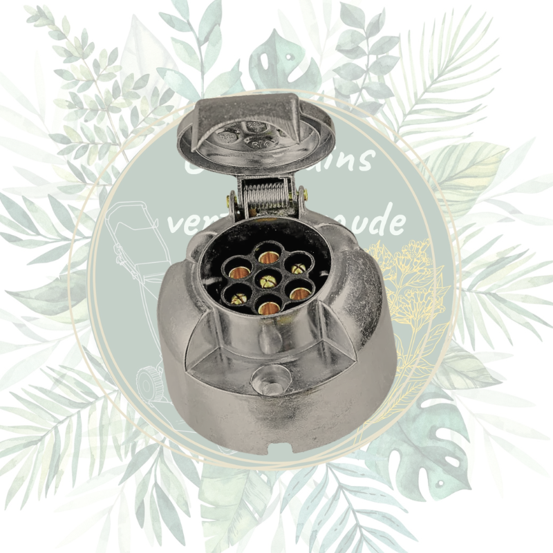 Achat en ligne pas cher prise pour remorques. Pièce universelle adaptable sur toutes les marques de remorques, Erde, Lider, etc.