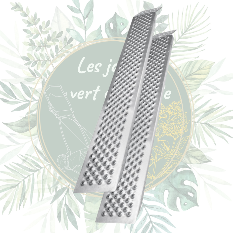 Achat en ligne de rampes de chargement pour remorque. Idéal pour le matériel de motoculture. Livraison à domicile sur RDV.