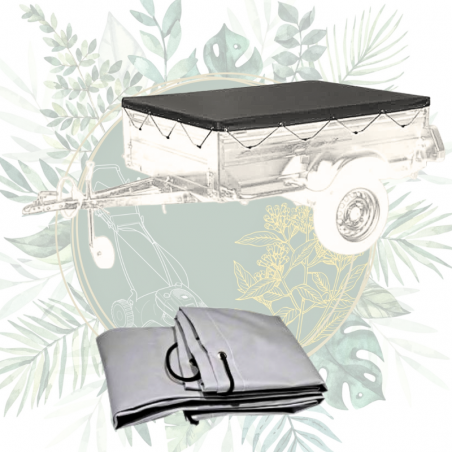 Achat en ligne pas cher bâche pour remorque Lider Espace émeraude, verts loisirs, feu vert. Envoi rapide en point relai.