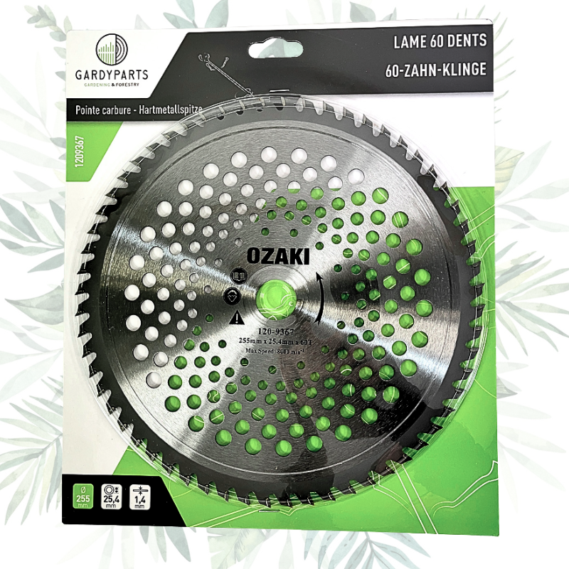 Lame pour débroussailleuse pas cher. Compatible Stihl, Husqvarna, Echo, Oleo Mac, etc. Envoi rapide