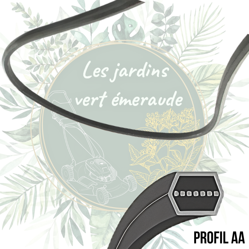 Courroie de coupe compatible avec de nombreux tracteurs tondeuses autoportées. Meilleur prix garantie.